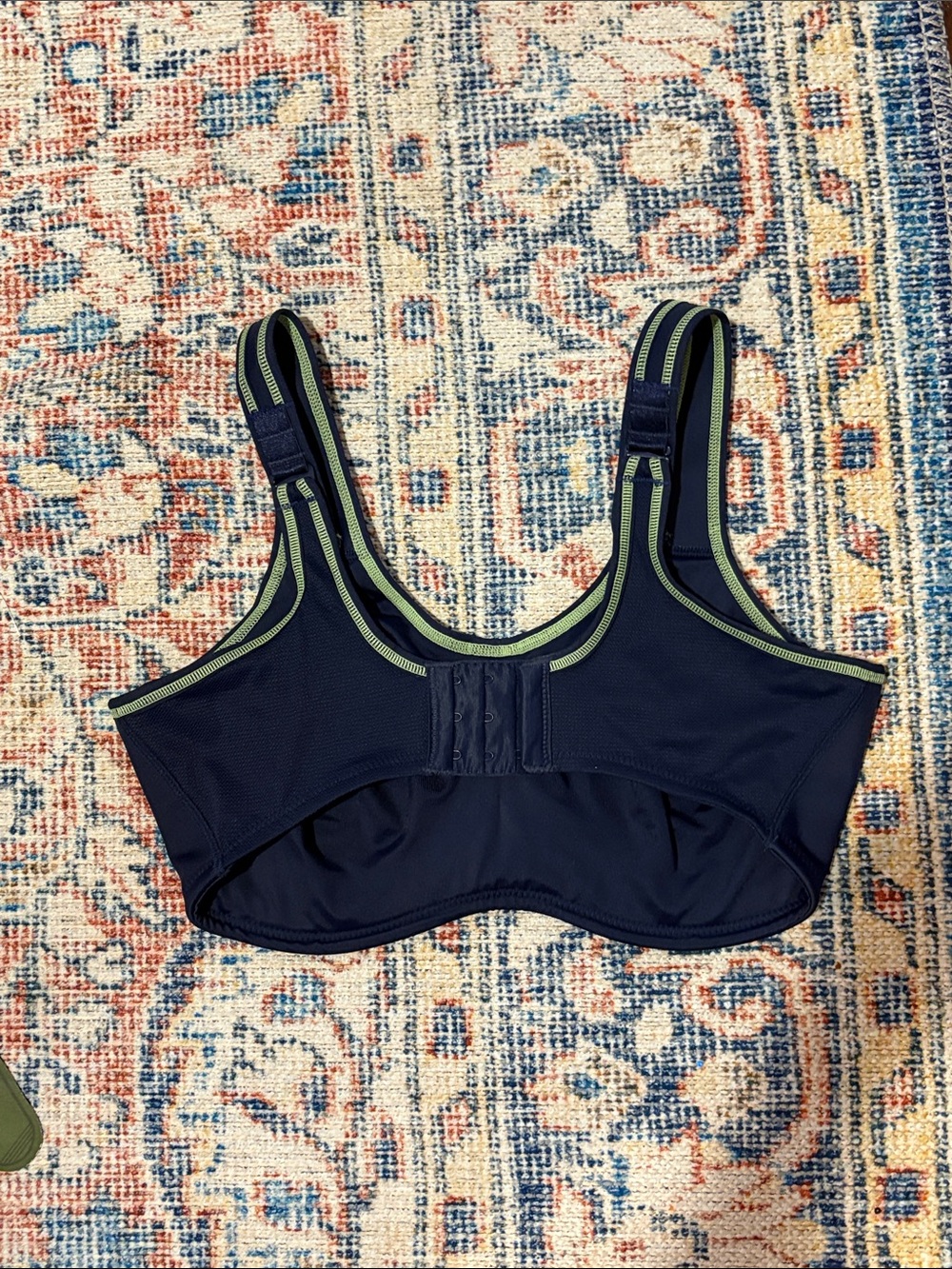 Wacoal Sport Simone Underwire Sports Bra in Navy SZ 36DD EUC - Picture 3 of 4
